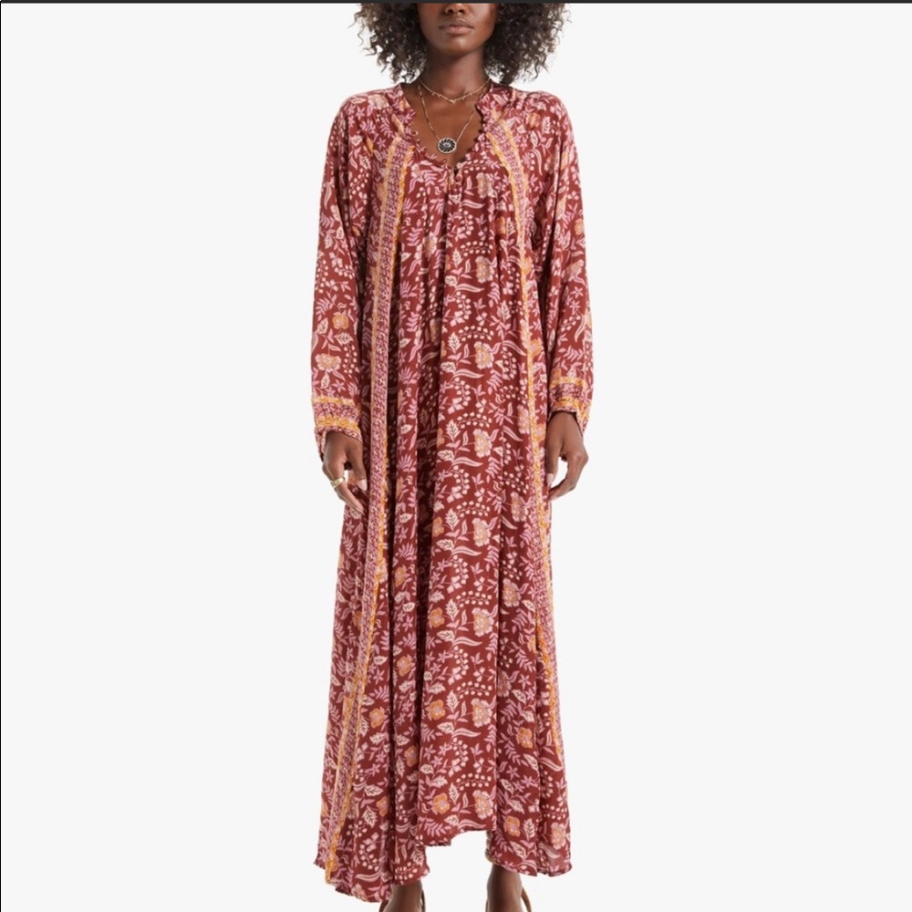 Natalie Martin Maxi Dress - Fiore - Sweet Autumn Merlot - XS - BNWT